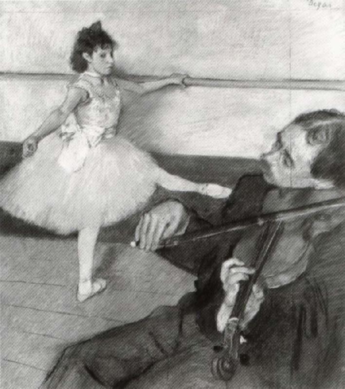 Edgar Degas Portrait of a Dancer at her Lesson